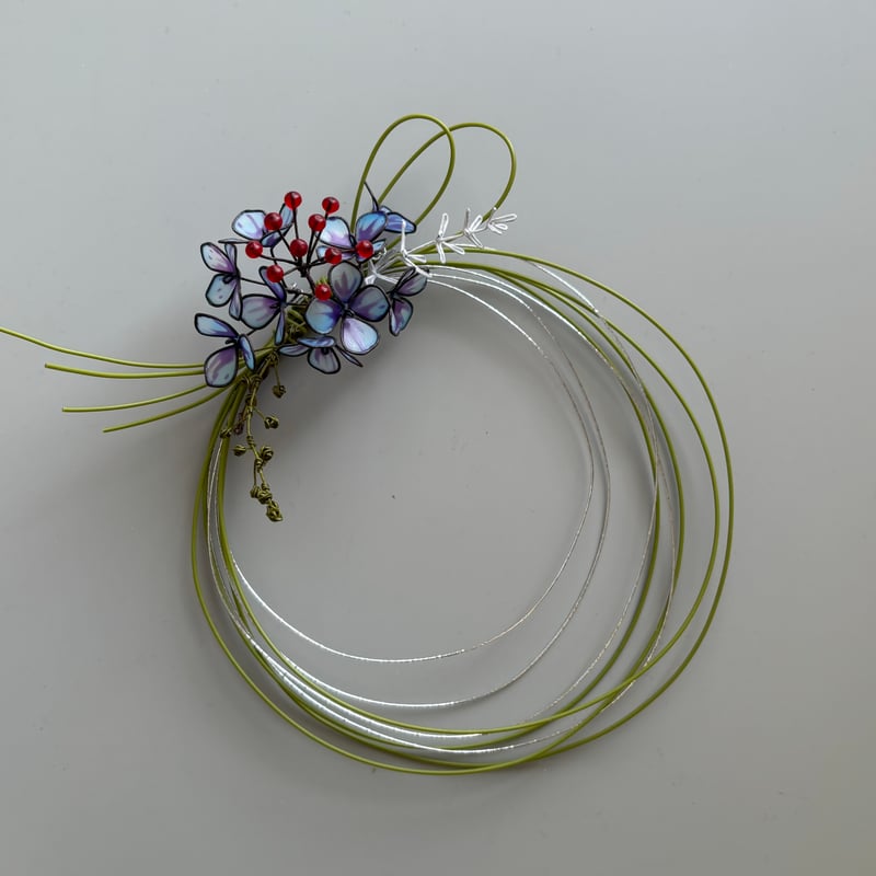 鶯色のお正月リース （おまかせ） | atelier karin