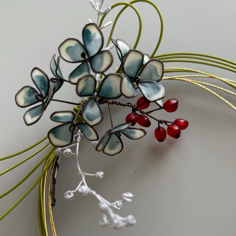 お正月リース♪No.24 お急ぎ便 クリスマス リース「Happy X'mas & New Year～2way