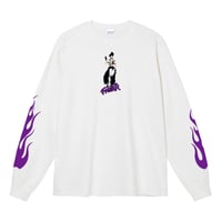 Fighter B L/S TEE"WHT"