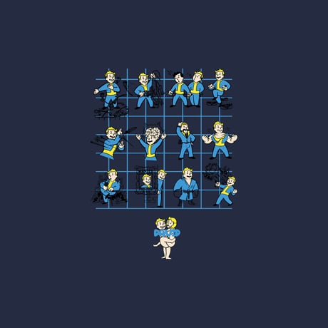 Vault L/S TEE"NAVY"