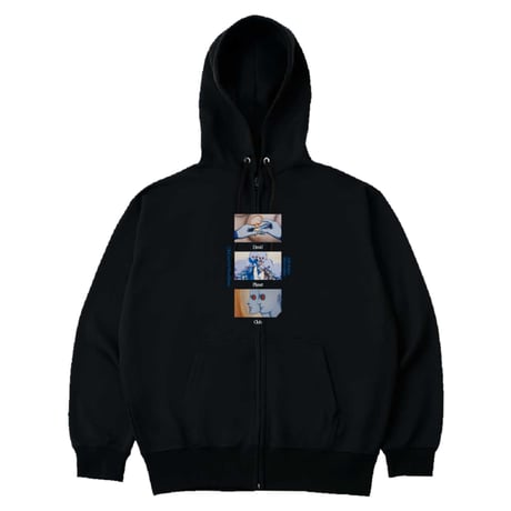Planet ZIP HOODIE"BLK"