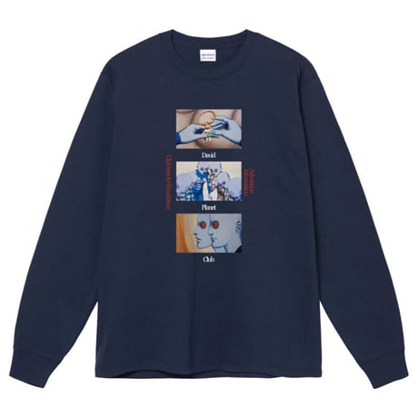 Planet L/S TEE"NAVY"