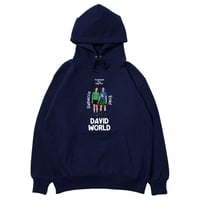 David World HOOD"NAVY"