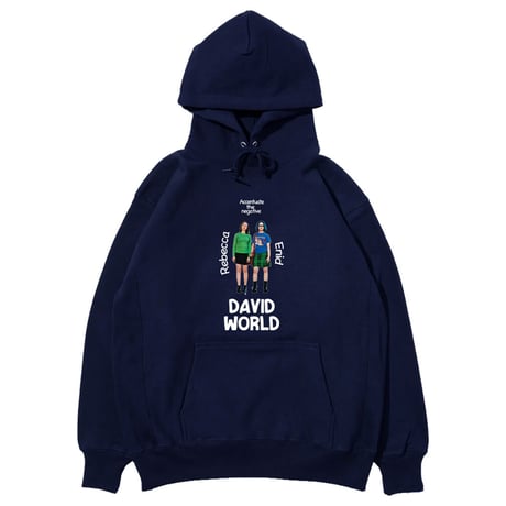 David World HOOD"NAVY"
