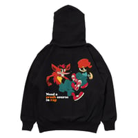 Crash rap HOODIE"BLK"