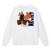 For Gamers By Gamers L/S TEE"WHT"