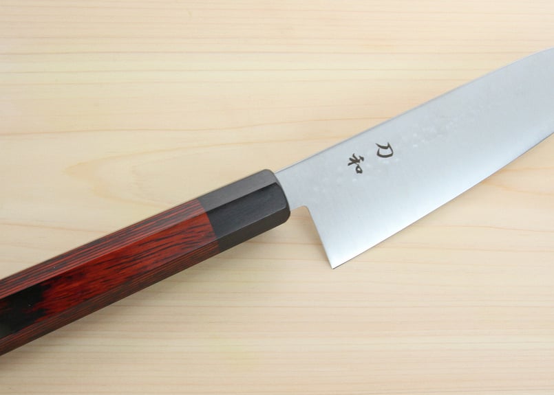 有次 平常一品 ツバ付三徳包丁 18cm 名入れなし（20年以上使い続けて 
