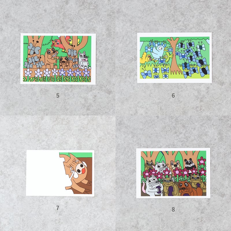 のほほんアニマルポストカード | はあと・フレンズ・ストア ONLINE SHOP