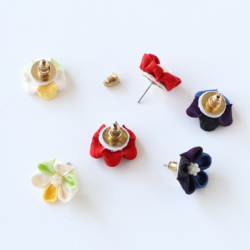 つまみ細工ピアス | はあと・フレンズ・ストア ONLINE SHOP