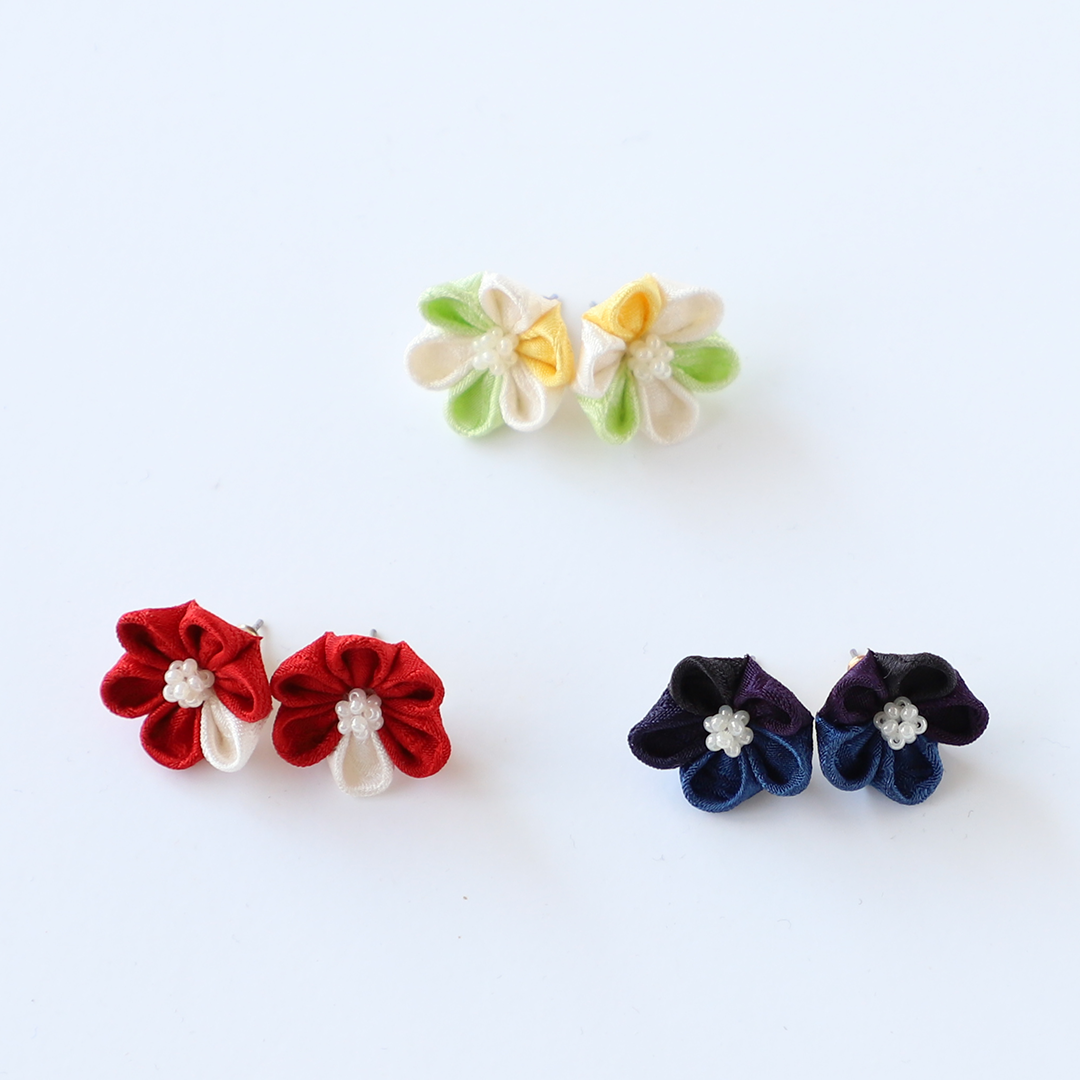 つまみ細工ピアス | はあと・フレンズ・ストア ONLINE SHOP