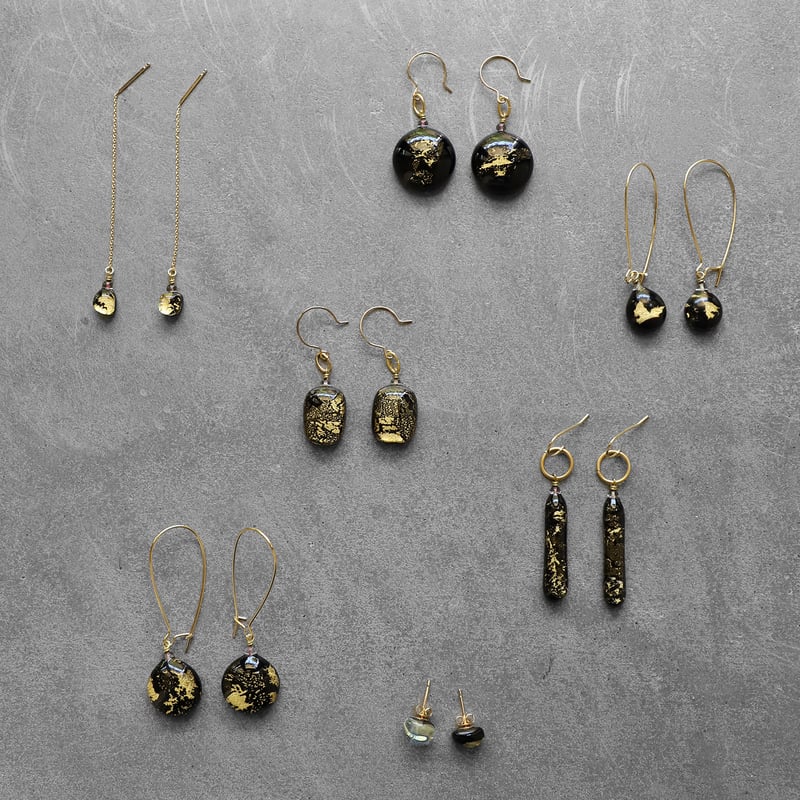 ギフト対応可】viivant シンプル スクエアピアス・イヤリング（GOLD