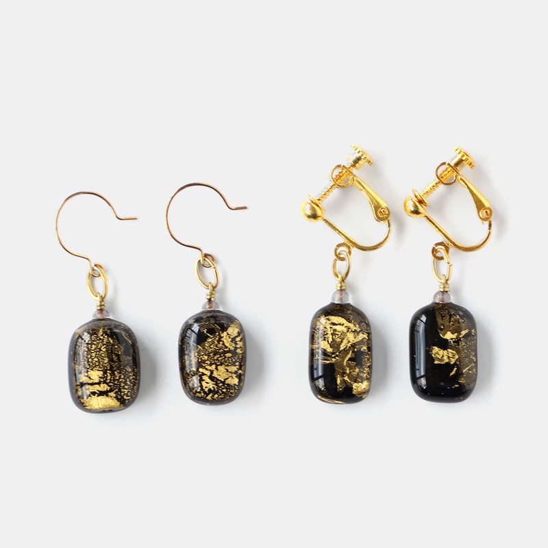 ギフト対応可】viivant シンプル スクエアピアス・イヤリング（GOLD