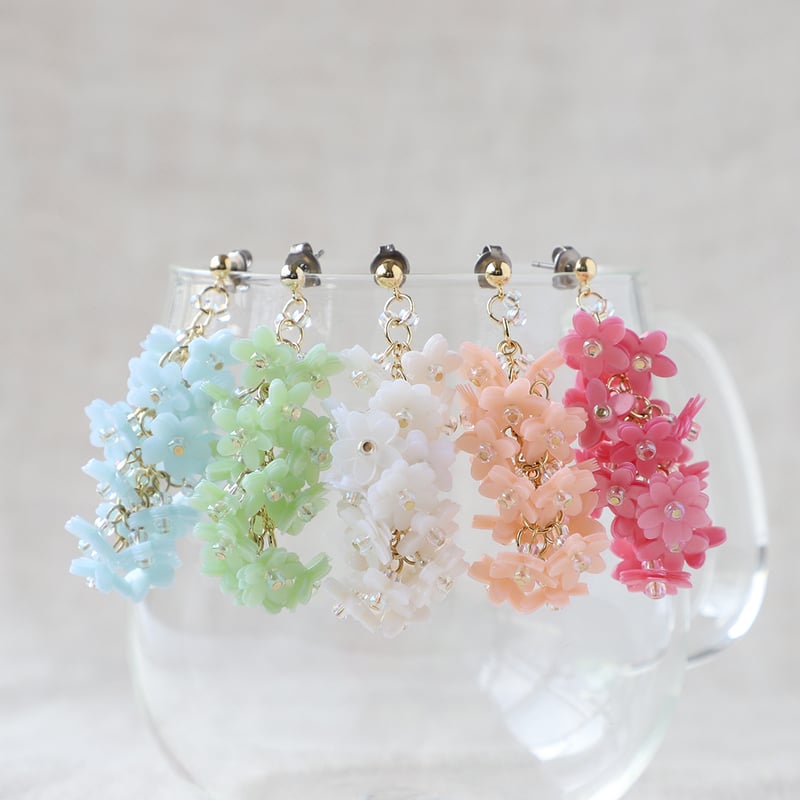 THANKCHERRY flower10段ピアス・イヤリング | はあと・フレンズ