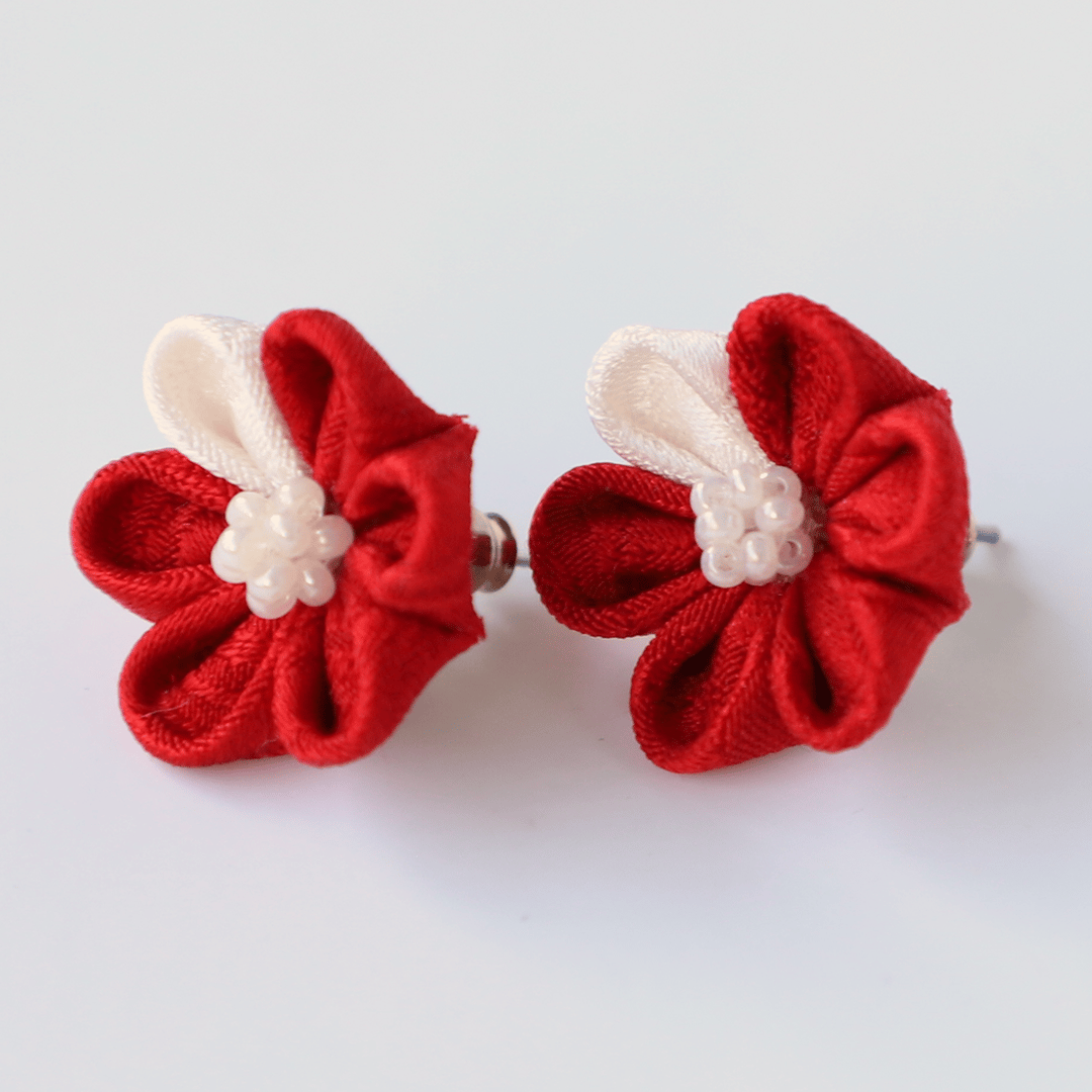 つまみ細工ピアス | はあと・フレンズ・ストア ONLINE SHOP