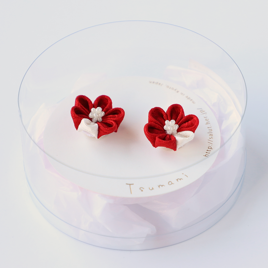 つまみ細工ピアス | はあと・フレンズ・ストア ONLINE SHOP