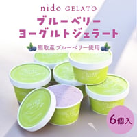 熊取産ブルーベリー使用「Nido GELATO」ブルーベリーヨーグルト（6個）【Humming Fields】