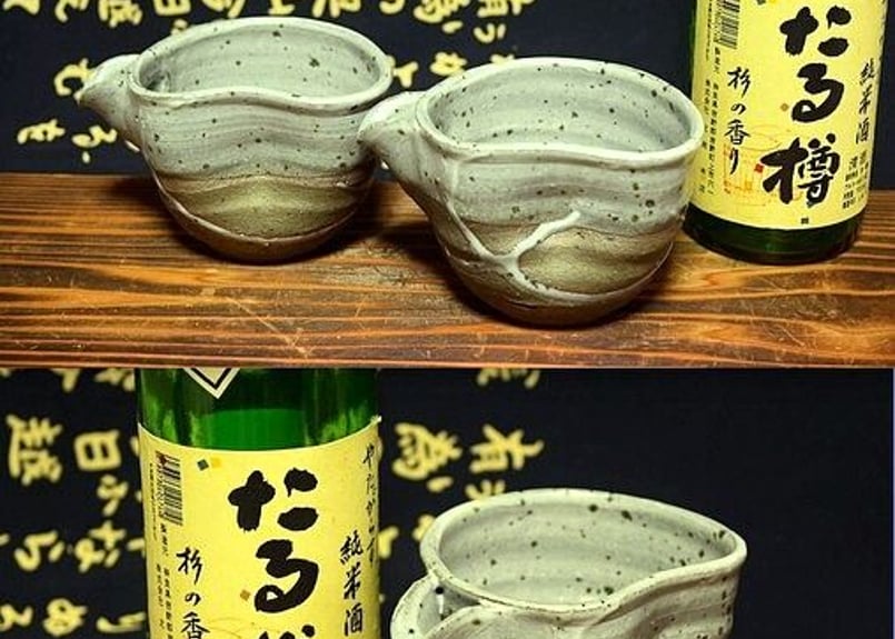 信楽焼 片口酒器or注器(えくぼ付) シックグレー | うつわ物語