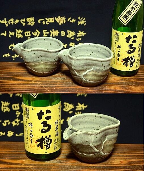 信楽焼 片口酒器or注器(えくぼ付) シックグレー | うつわ物語
