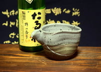 信楽焼　片口酒器or注器(えくぼ付)　シックグレー