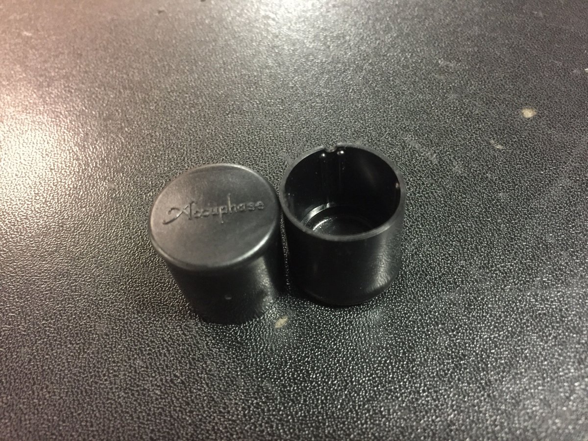 XLR入力端子用保護キャップ（1個）黒 | オーディオユニオン