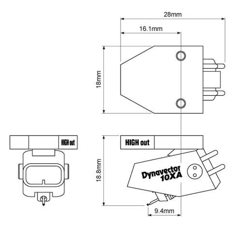 DV 10XA-H/L　高出力型MCカートリッジ