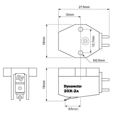 DV 20X2A-H/L ダイナベクターMCカートリッジ