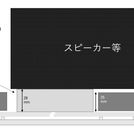 WELLDELTA 28mm高、フラットモデル（孔なし、1個）