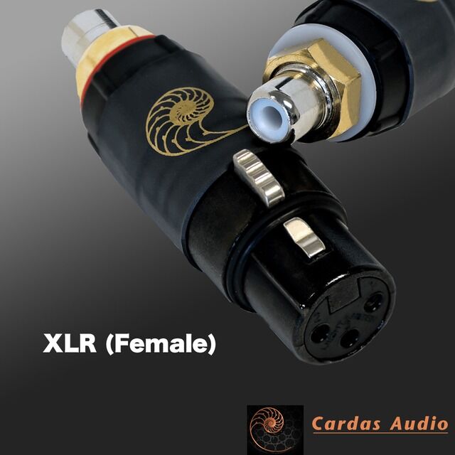 カルダス　XLR-RCA変換プラグ（2番ホット） カルダス XLR-RCA変換プラグ（2番ホット） カルダス XLR-RCA変換