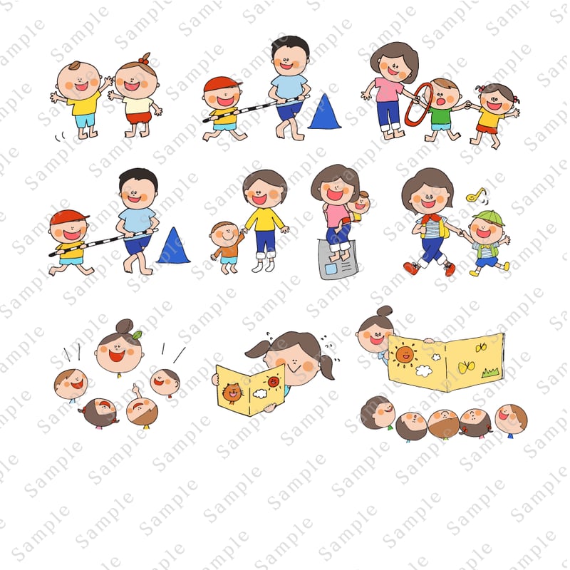 HoiClueイラストカット集【あそび・生活編】 | Kids Color