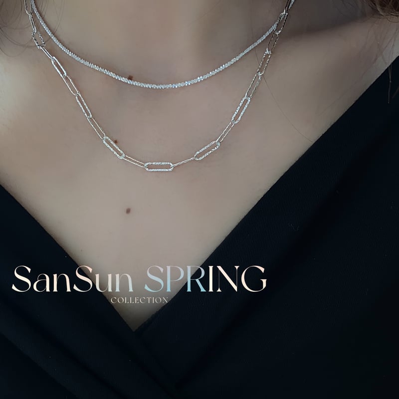 SS241 純銀製 シルバーネックレス | SanSun Jewelry
