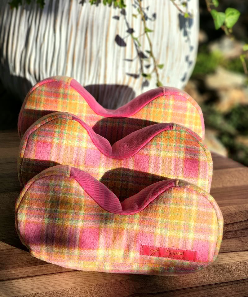 Agapani アゴのせピロー/ほんわかピンクチェック | Agapani