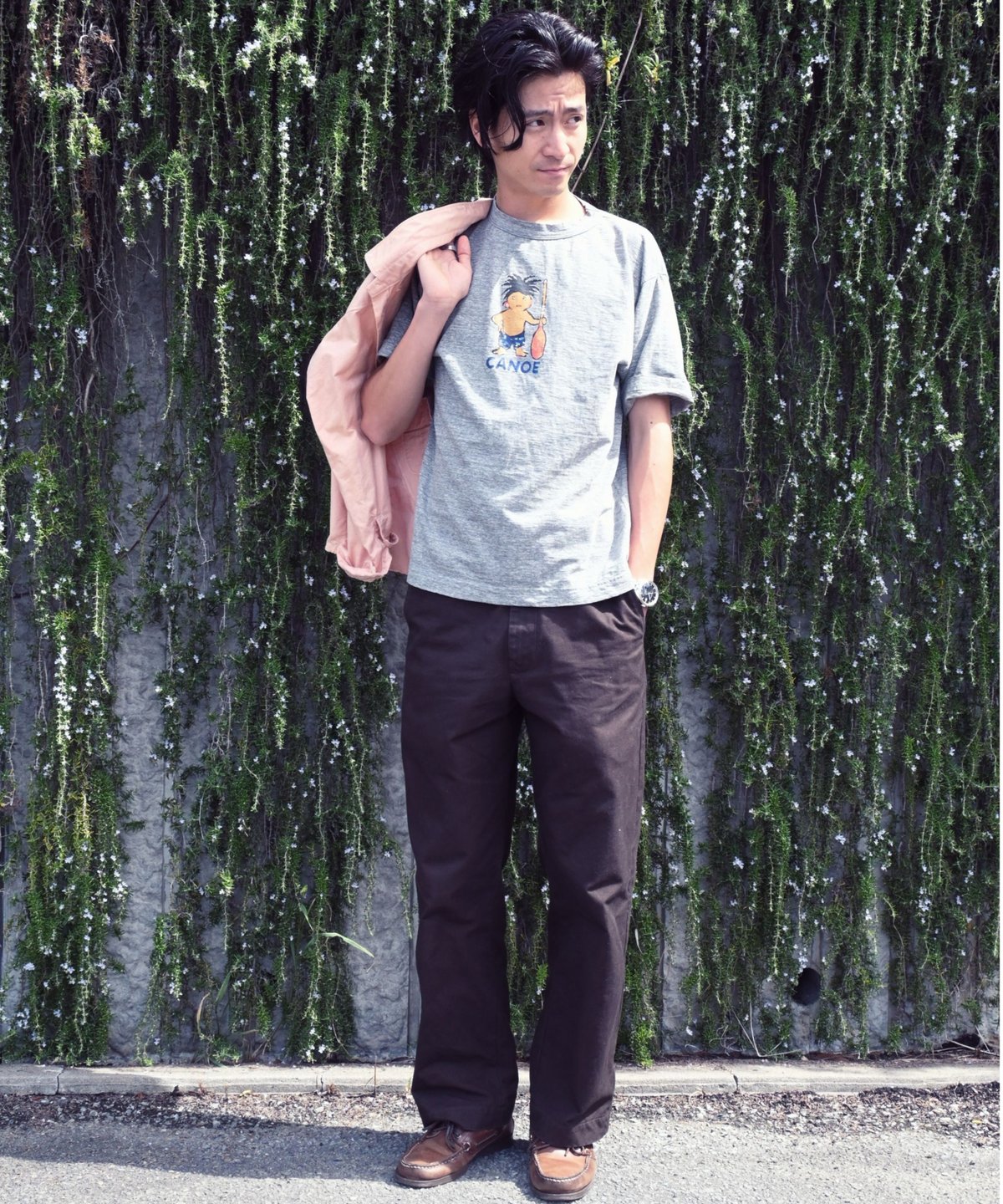 コノッキくんべタッチプリントの90845星半袖Tシャツ | 45R葉山店