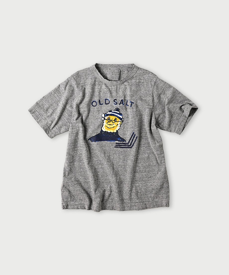 45Rオールドソルトバタッチプリント908星Tシャツ オールドソルトべタッチプリントの90845星半袖Tシャツ | 45R葉山店