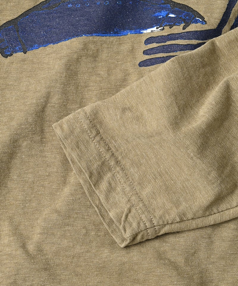 オールドソルトべタッチプリントの908オーシャン長袖Tシャツ | 45R葉山店