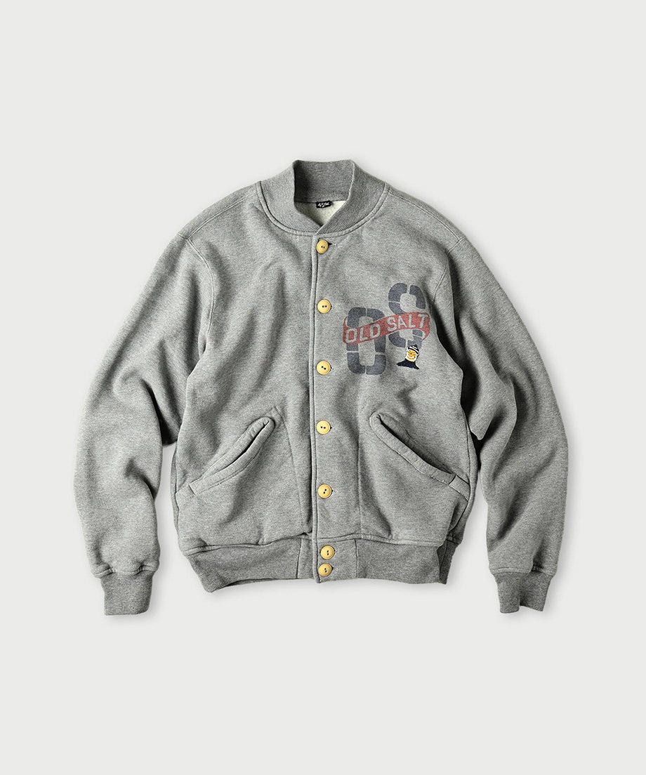 45R葉山ものがたり オールドソルトベタッチプリント908裏毛スタジアム 45R葉山ものがたり オールドソルトベタッチプリントの908裏毛フーディ