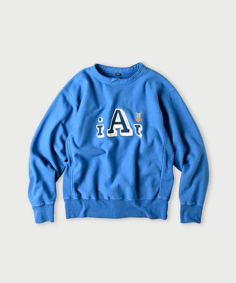 45R★カウアイちゃんベタッチプリントのパフスウェット（インディゴ）2025 45R葉山ものがたり カウアイちゃんベタッチプリントのパフスウェット