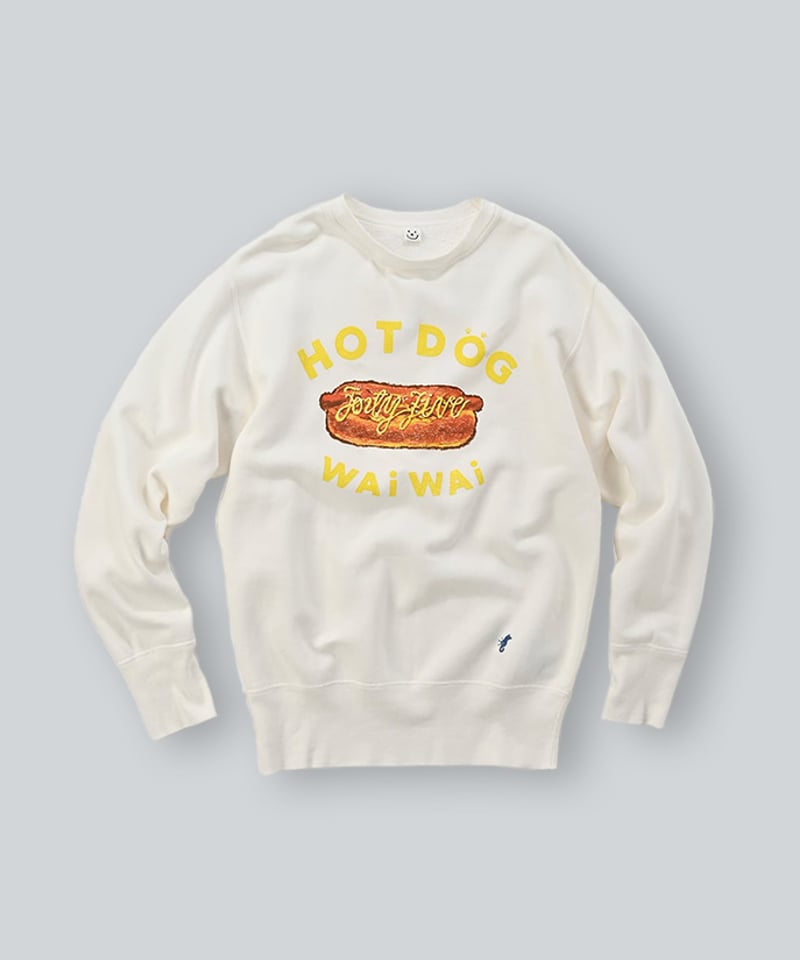 美品！45R コノッキベタッチプリント 908　裏毛スウェット 美品！45R コノッキベタッチプリント 908裏毛スウェット