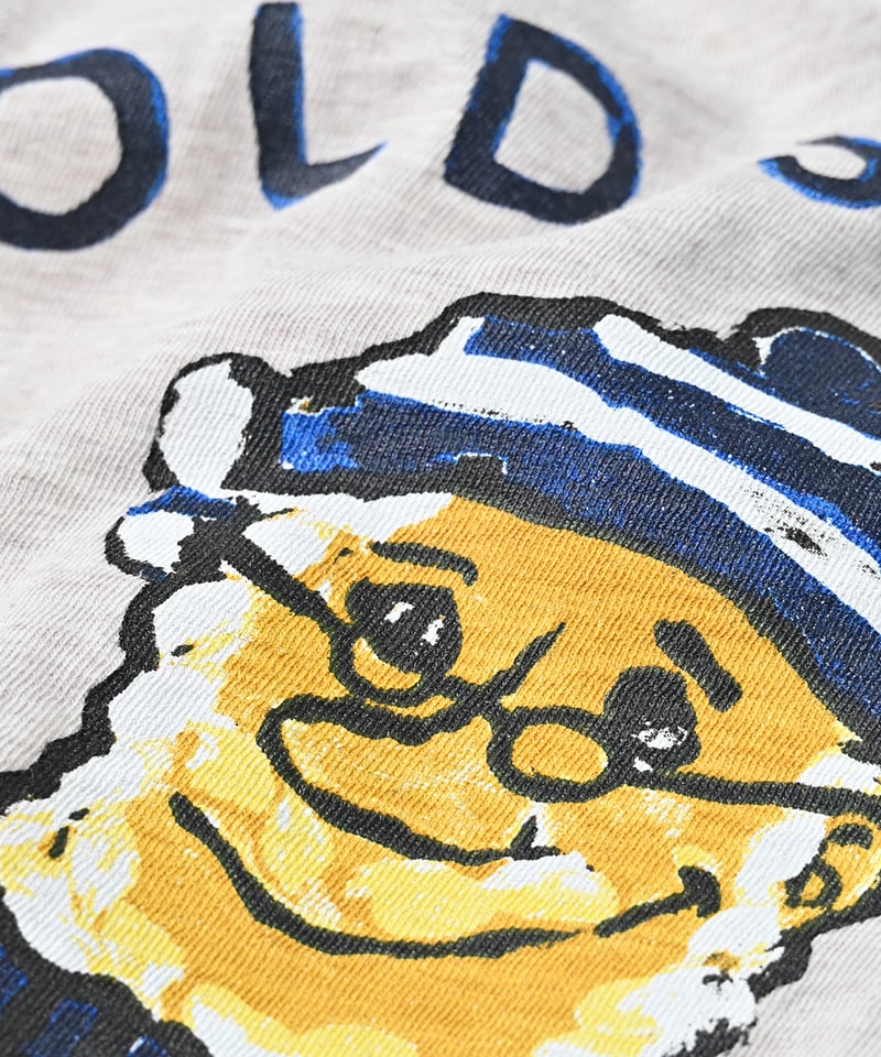 オールドソルトべタッチプリントの90845星半袖Tシャツ | 45R葉山店