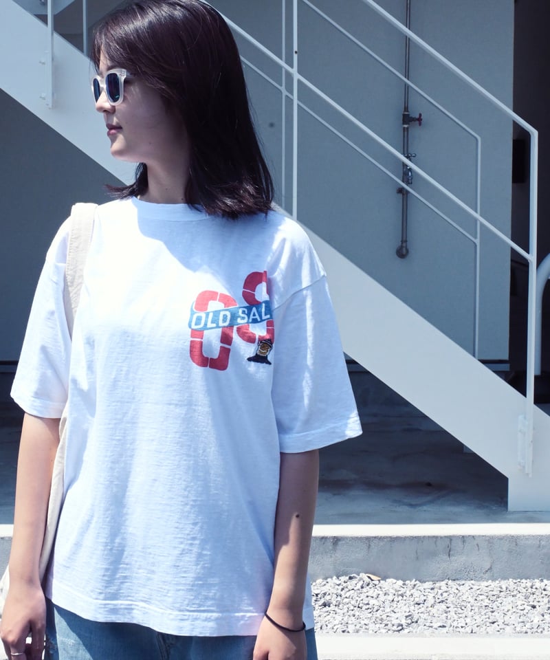 オールドソルト イニシャルべタッチプリントの908 45星Tシャツ | 45R葉山店