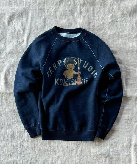 レア】45r インディゴ染め リバーシ ブル ダウンベスト 藍染め ボア