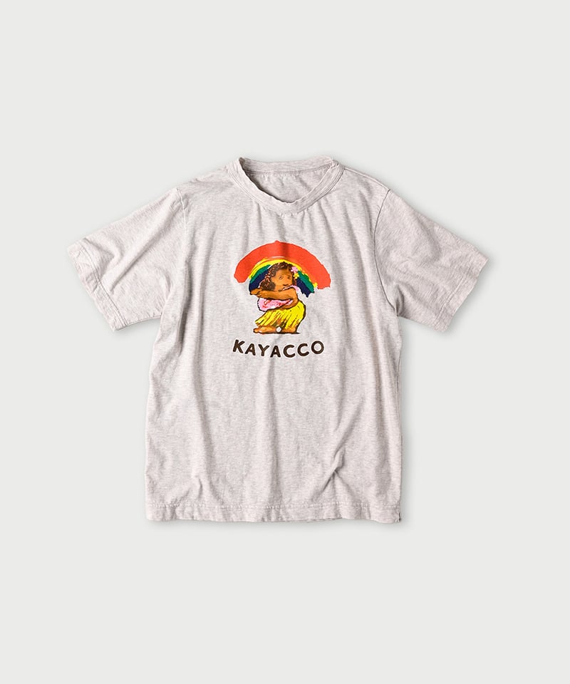 カヤッコべタッチプリントの90845星半袖Tシャツ | 45R葉山店