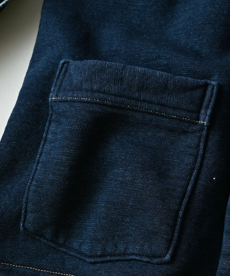 裏毛の908セーラーショールカーディガン（インディゴ） | 45R葉山店