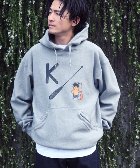 45R★H.MARINE.DR 裏毛葉山フーディー（パーカー） 45R葉山ものがたり オールドソルトベタッチプリントの908裏毛