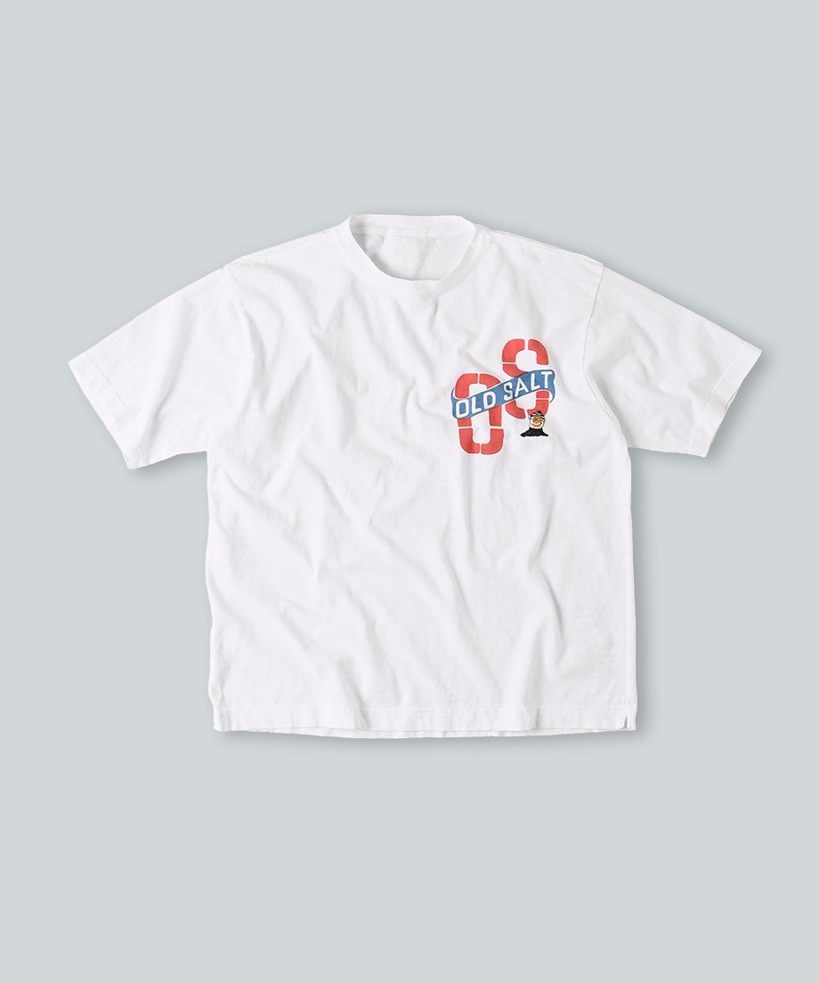 オールドソルト イニシャルべタッチプリントの908 45星Tシャツ | 45R葉山店