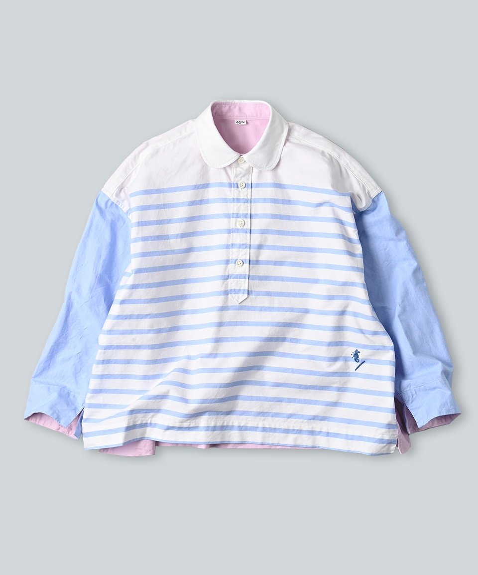スーピマオックスのクレイジーバスクMシャツ | 45R葉山店