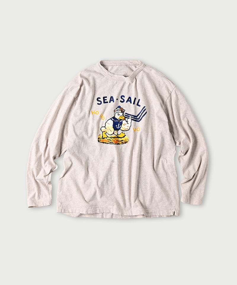 カモンメくんべタッチプリントの908オーシャン長袖Tシャツ | 45R葉山店