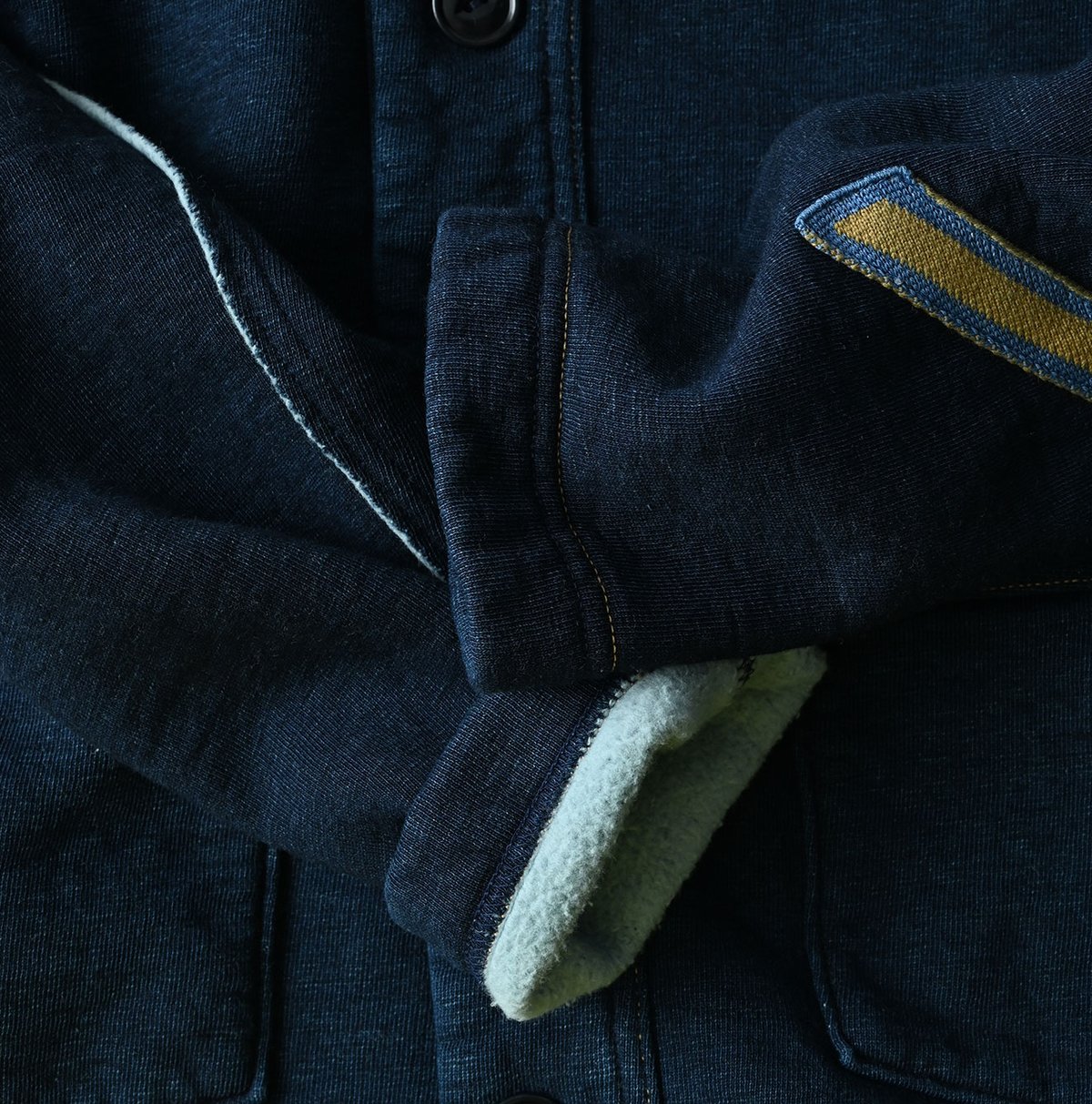 裏毛の908セーラーショールカーディガン（インディゴ） | 45R葉山店