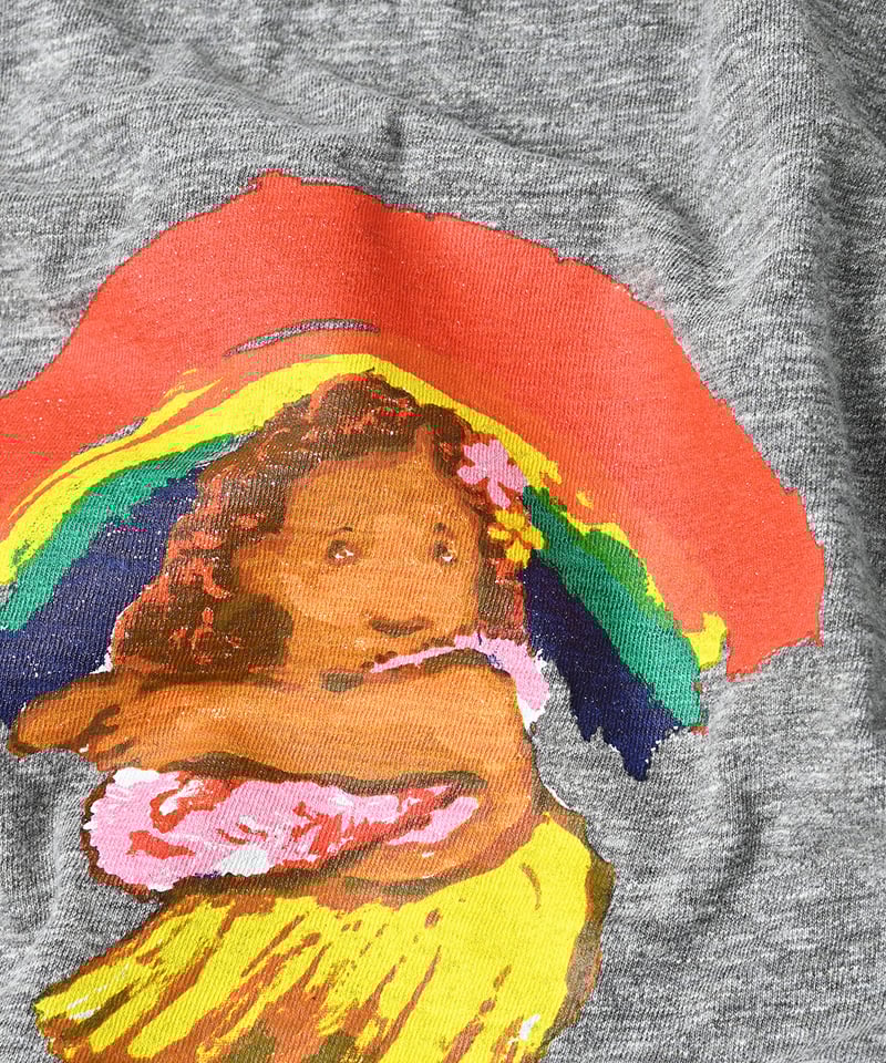 カヤッコべタッチプリントの90845星半袖Tシャツ | 45R葉山店