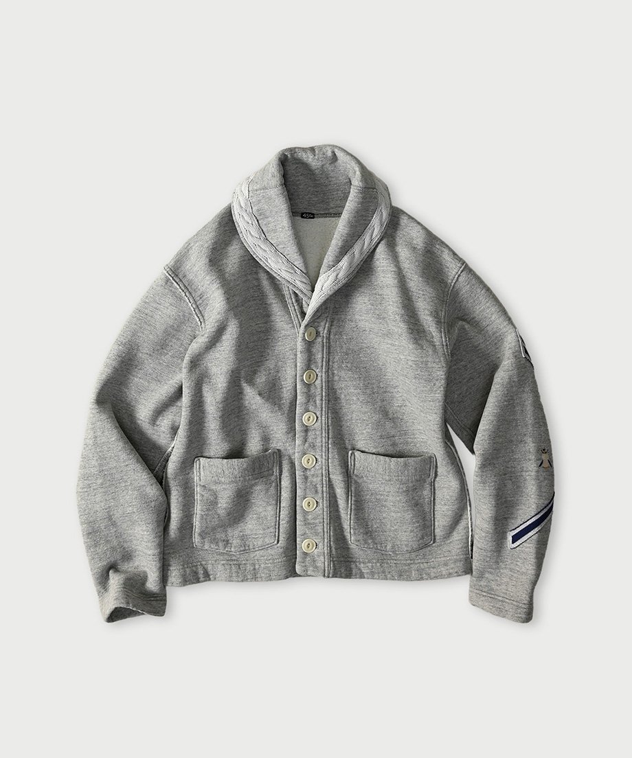 45rpm 45R 908ガンジーカーディガン ショールカラー 裏毛の908セーラーショールカーディガン (トップ) | 45R葉山店