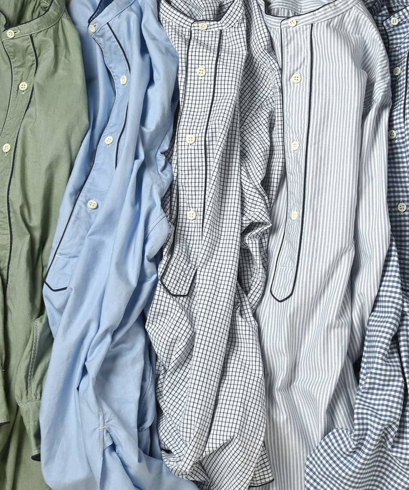 45R 葉山店限定 スーピマオックスのクレイジーバスクMシャツ スーピマオックスのクレイジーバスクMシャツ | 45R葉山店